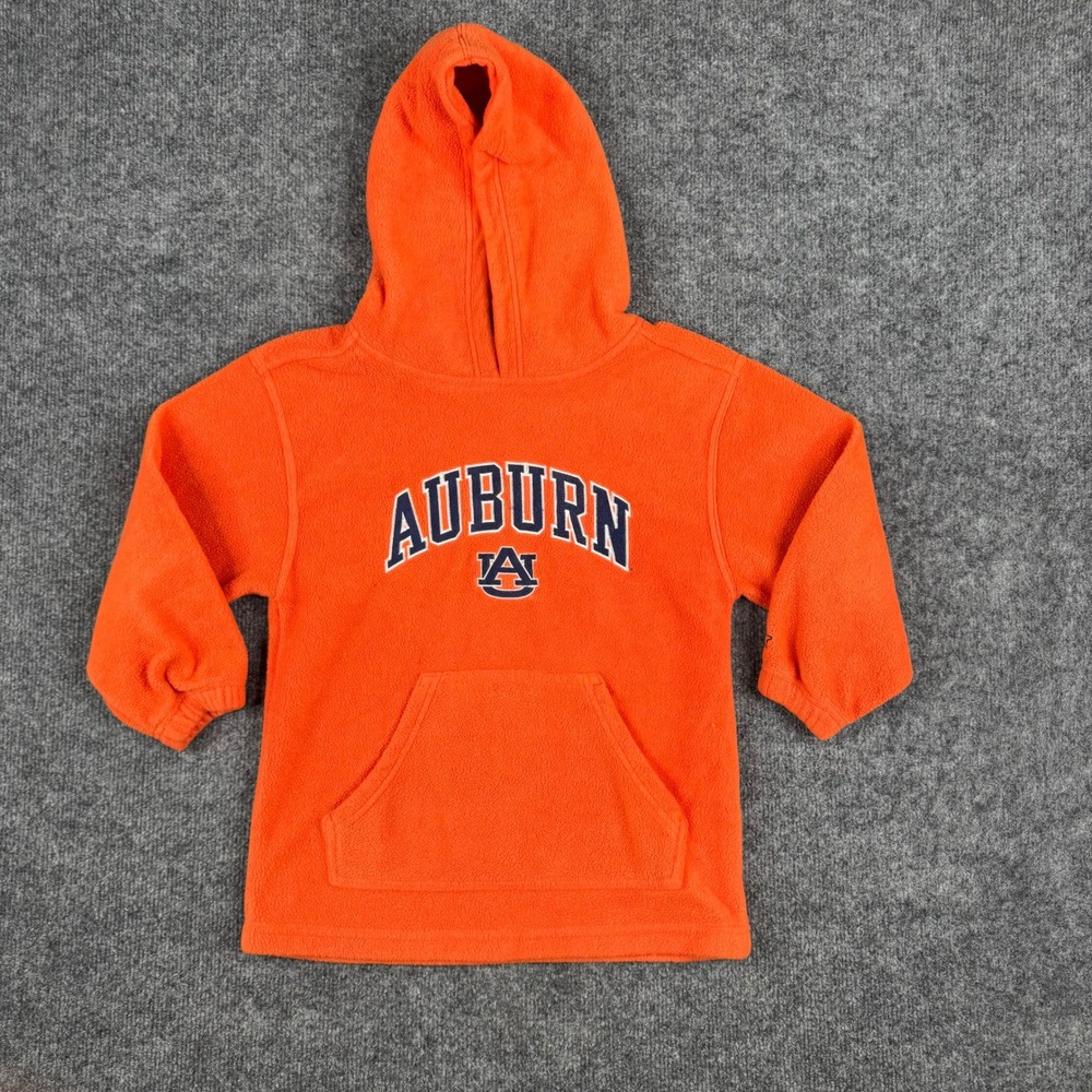 Starter Hoodie Boys Size 6/7 Orange Auburn Tigers Fleece Pullover NCAA Gameday